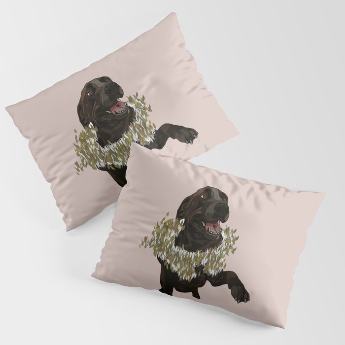 Lincoln the Lab in Pink Pillow Sham