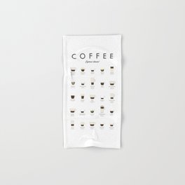 Espresso Coffe Classics Recipes Hand & Bath Towel