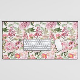 Vintage & Shabby Chic - Botanical Pink Springflowers Meadow Desk Mat