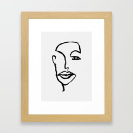 Face Line Art Print 1 Framed Art Print