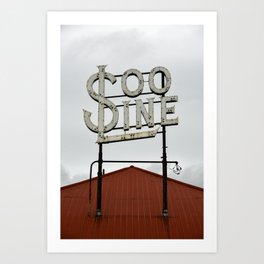 Soo Line Railroad Sign  Art Print