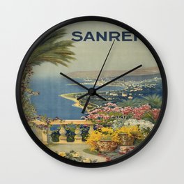 Vintage poster - Sanremo, Italy Wall Clock