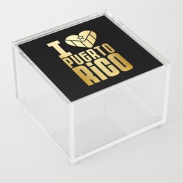 I love Puerto Rico Acrylic Box