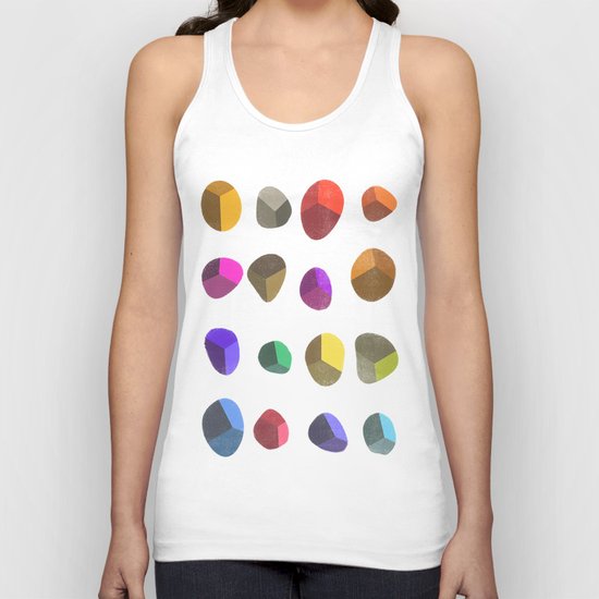 Painted Pebbles 2 Unisex Tank Top