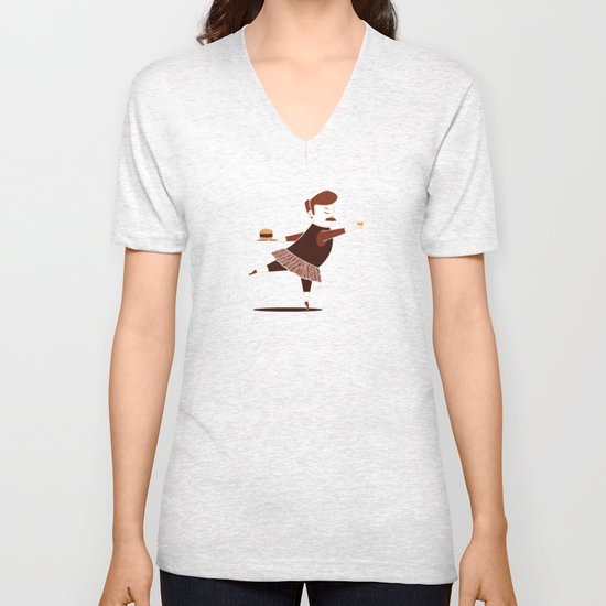 Libertarian Swan Unisex V-Neck