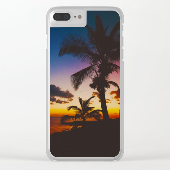 Palm Spring Clear iPhone Case