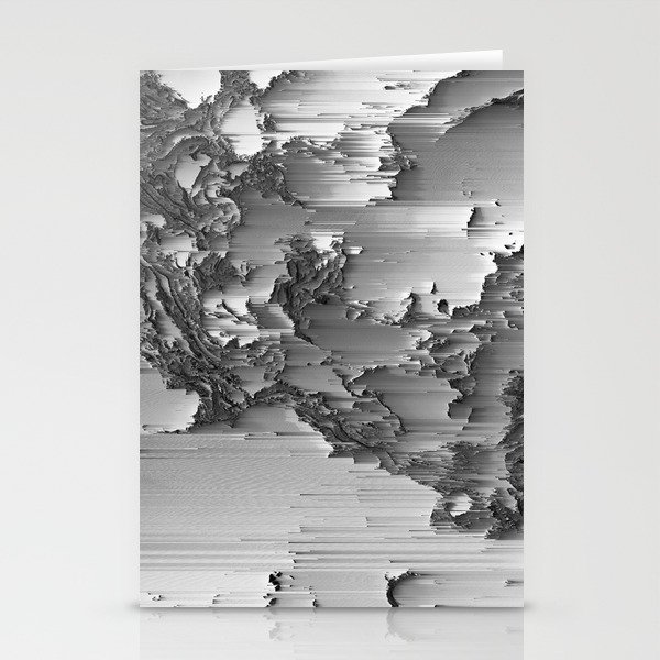 Japanese Glitch Art No 3 Stationery Cards By Murakamistudio