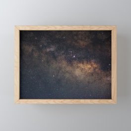 Milky Way Night Sky Framed Mini Art Print