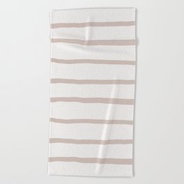 Stripes Pattern Neutral Beach Towel