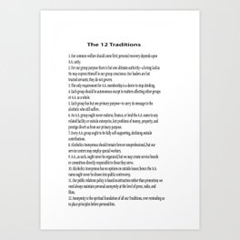 The 12 Traditions Art Print