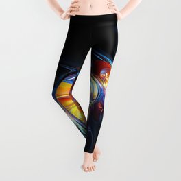 Abstract Spheres And Gravitational Waves 3D Ultra HD Leggings