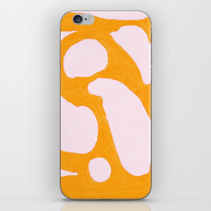 Abstract in Yellow and Cream iPhone Skin