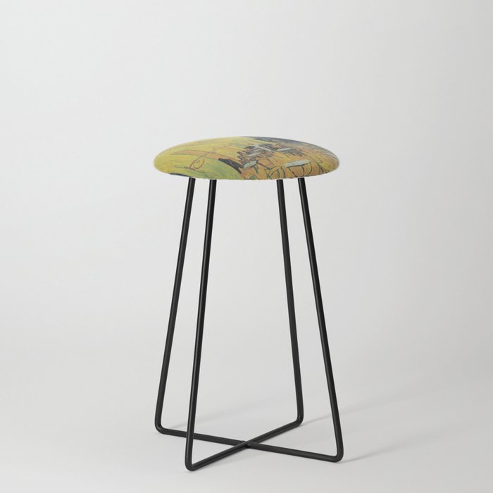 Cafe Terrace at Night Counter Stool