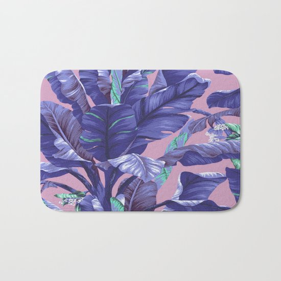 Banana Leaf love Bath Mat