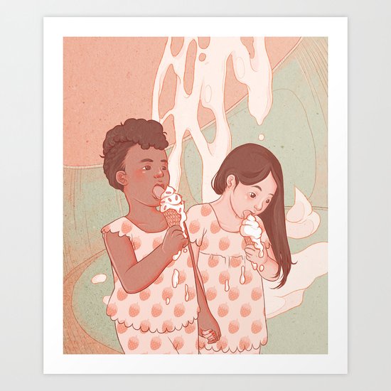 Lick Me Clean Art Print