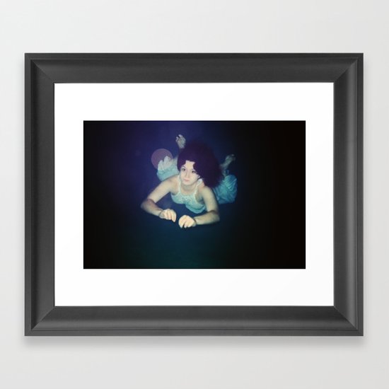 Swim Low Framed Art Print
