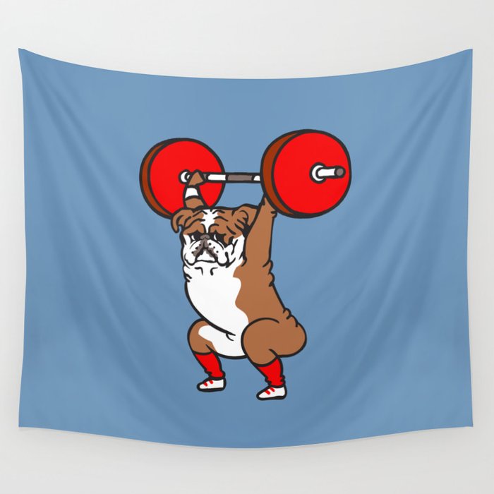 Weightlifting tapestry on sale