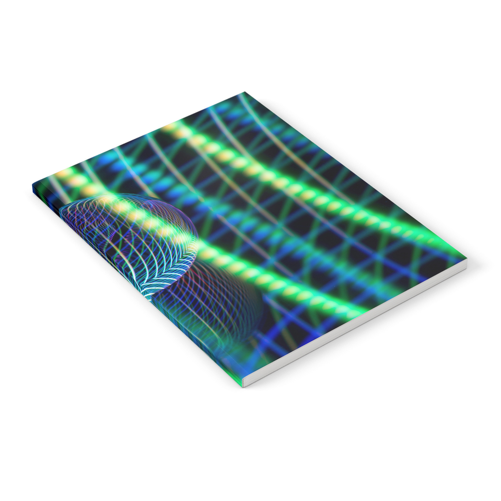 Behind The Light Glass Ball Notebook by robertgipson