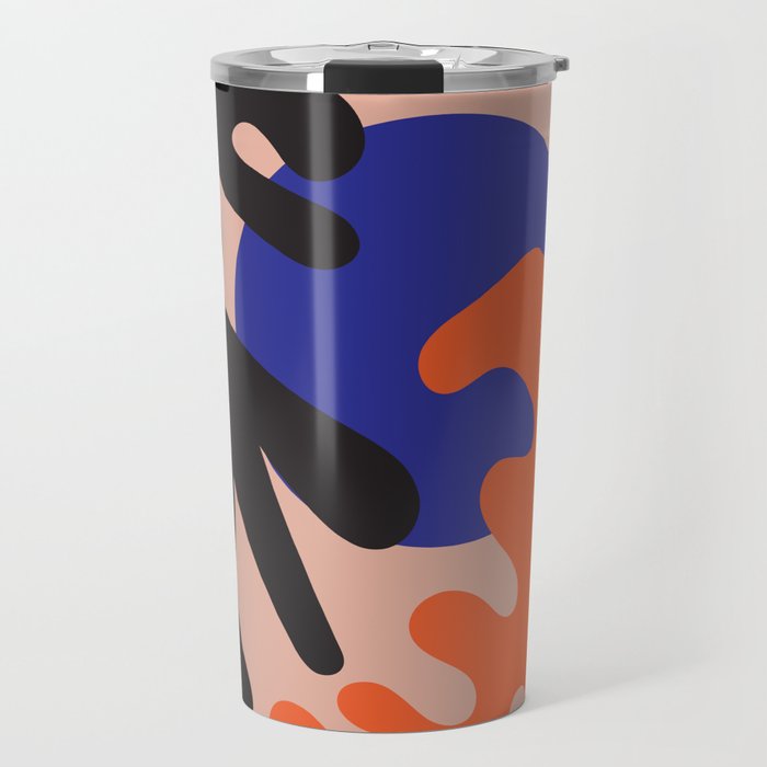 Henri Matisse Inspired 6-220130 Abstract Shape Cut Out Papiers Decoupes Travel Mug