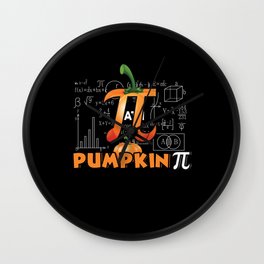 Pie Pumpkin Pi Math Meme Math Nerd Pi Day Wall Clock