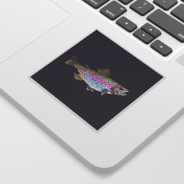 Rainbow Trout Drawing  Sticker