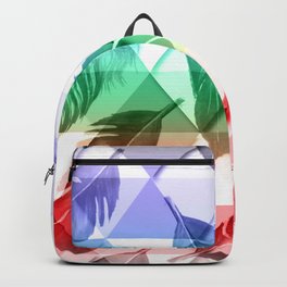 Triangles Feathers Backpack