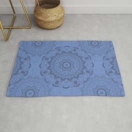 Mandala-Yoga-Blue Rug