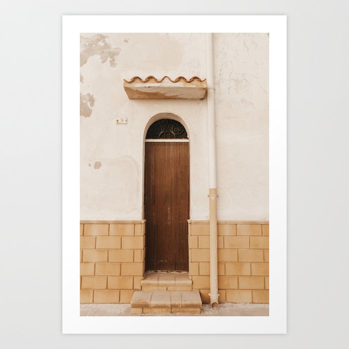 Sicilian Doorway | Beautiful doors of the word | Italy travel photography, street photography Art Print