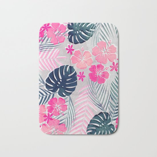 Tropical Summer Bath Mat