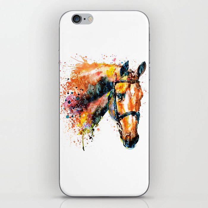 Colorful Horse Head iPhone Skin