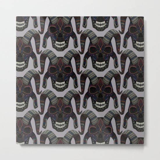 demon skull heather Metal Print