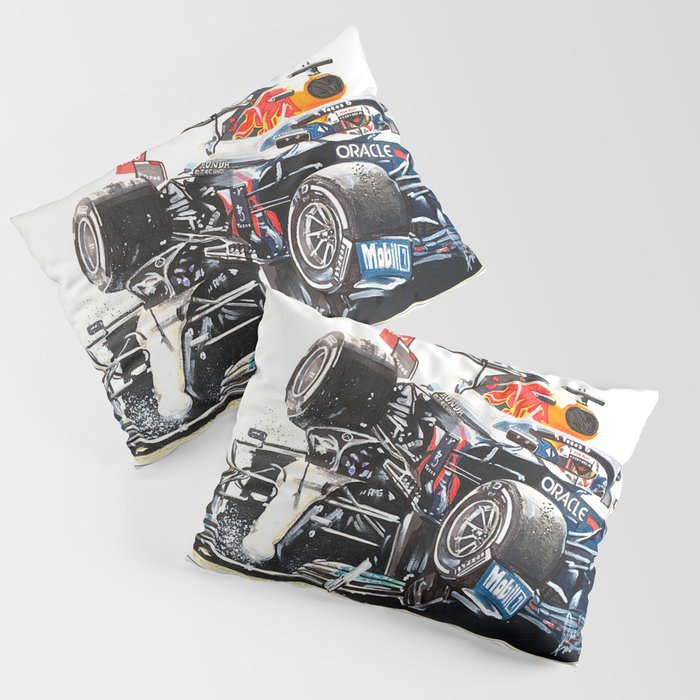 Hamilton Verstappen collision Pillow Sham