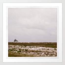 Lone Sandcastle Art Print