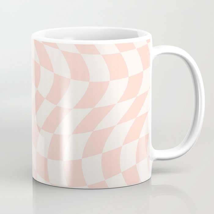 Warp Checker in Peach Coffee Mug