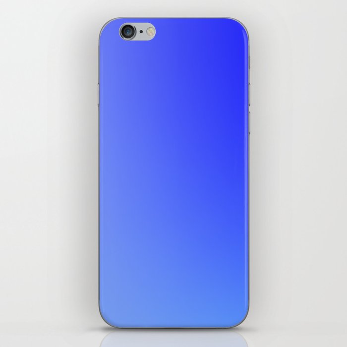 95 Blue Gradient 220506 Aura Ombre Valourine Digital Minimalist Art iPhone Skin