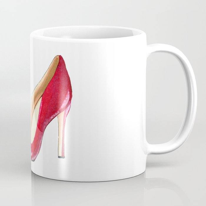 Red High Heel Shoes Coffee Mug