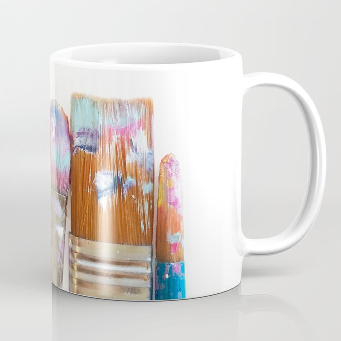 Five Paintbrushes Minimalist Photography Coffee Mug