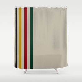 Trapper Stripes Shower Curtain