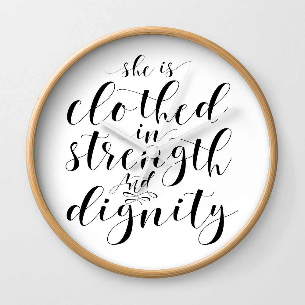 Nursery Room Decor Nursery Girls She Is Clothed In Strength And