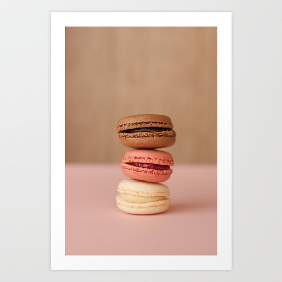 french macaroons Art Print