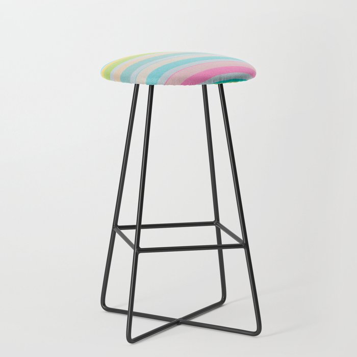 Colorful lines Bar Stool
