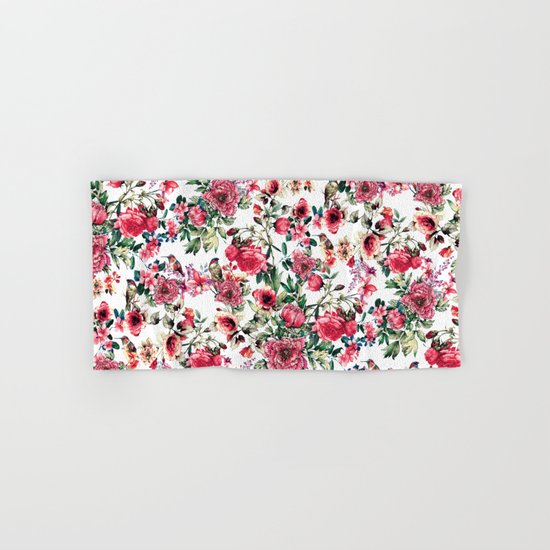 Flowers & Birds III Hand & Bath Towel