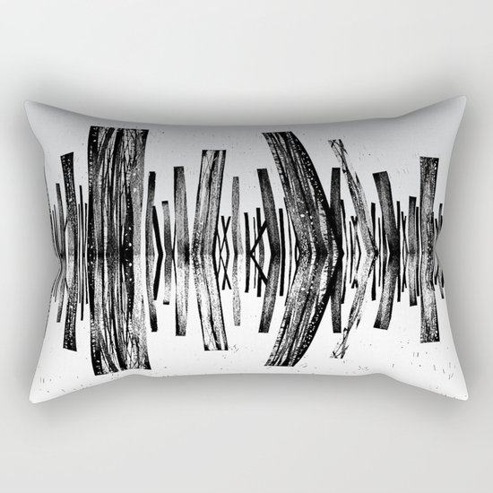 minimal b.w. Rectangular Pillow