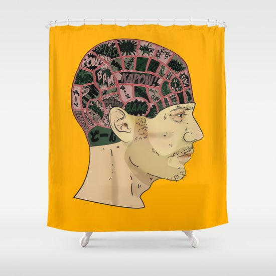 PHRENOLOGY Shower Curtain