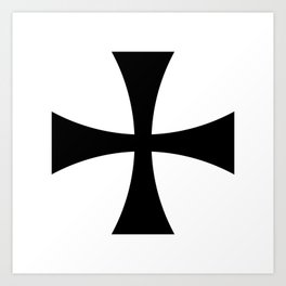 Teutonic Cross Art Print