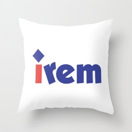 Irem (アイレム) Logo Throw Pillow