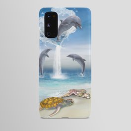 The Heart Of The Dolphins Android Case