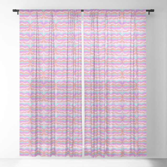 Pink Organic Sheer Curtain