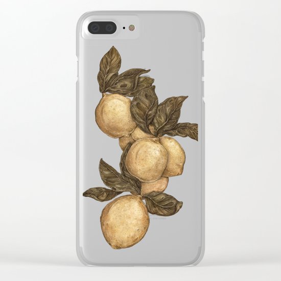 Lemons Clear iPhone Case