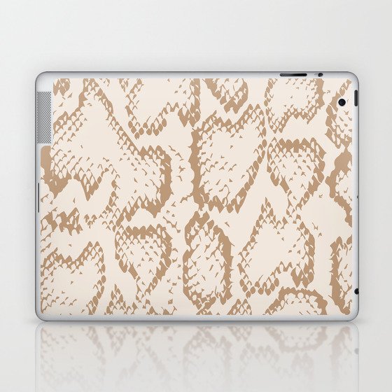 Beige Snake Skin  Laptop & iPad Skin